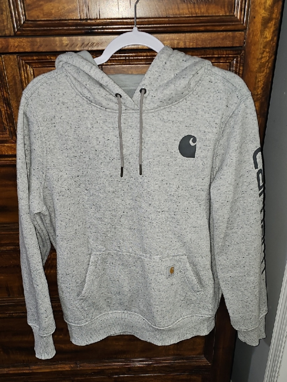 Carhartt Womens Relaxed Sz Medium 8-10 Hoodie!! Grays!! Gorgeous